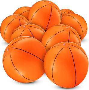lot 12337 image: 16-Inch Inflatable Basketball Beach Balls (12-Pack) Pool Toys for Parties