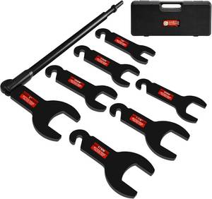 lot 12352 image: BETOOLL 8-Piece Pneumatic Fan Clutch Wrench Kit for FordGMChryslerJeep
