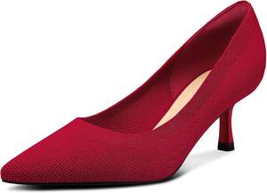 lot 12353 image: mysoft Womens Kitten Heels Closed Toe Pumps - Low Heel 2 Pumps, Wedding SZ 7