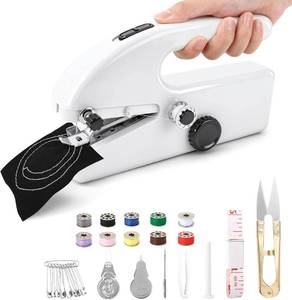 lot 12368 image: Philorn Mini Handheld Sewing Machine, Portable Sewing Machine for Beginners