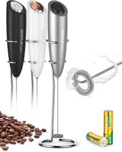 lot 12375 image: SIMPLETASTE Milk Frother Handheld Electric Foam MakerBattery-Operated Whisk