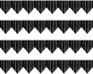 lot 12546 image: 4P Glitter Triangle Pennant Banner Flags, Metallic Bunting Garland (Orange)