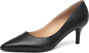 lot 12555 image: NEWBELLA Pointed Toe Kitten Heels, Closed-Toe Low Heel Pumps, Work Shoes size 11