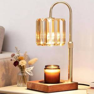 lot 12587 image: Yuichoy Candle Warmer Lamp with Timer, Dimmable, Adjustable Height, Amber
