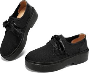 lot 12609 image: BEAUSEEN Womens Platform Loafers - Slip-On Walking Shoes, Cushioned Sole size 7