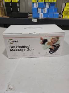 lot 12621 image: UFFAE 6-Head Massage Gun, Percussion Massager