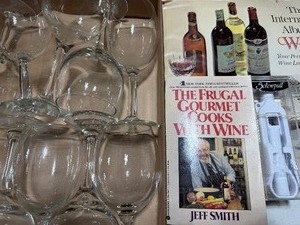 lot 187 image: Wine Glasses, International Album of Wine (CR 1977) and More