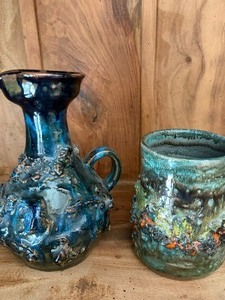 lot 175 image: Iceland Ceramic Pitcher and Tankard