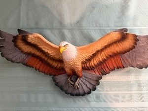 lot 161 image: Bossons Fraser Art Bald Eagle Wall Hanging, 1976