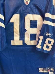 lot 137 image: Indianapolis Colts - Payton Manning Jersey, License Plate and Cover