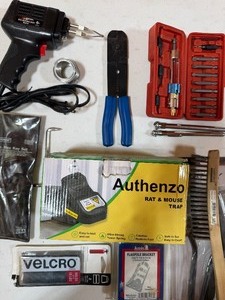 lot 241 image: Misc Tools From Around the Garage - Soldering Gun, Wire Brushes and More