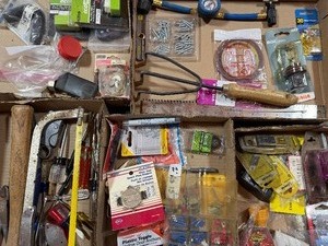 lot 245 image: Misc Shop Drawer Contents