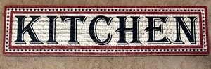 lot 414 image: Large Kitchen Wall Art, Approx 45 x 12