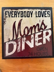 lot 110 image: Moms Diner Wall Art