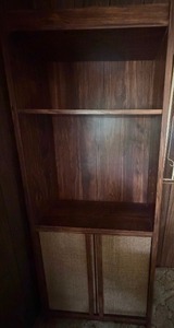 lot 120 image: Shelf w Cabinet, Approx 29 x 12 x 73