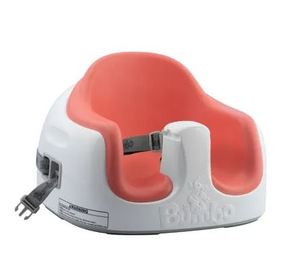 lot 1009 image: Bumbo Multi Seat 3-in-1 seat (floor seat, booster seat, feeding seat) Peach Retail $70