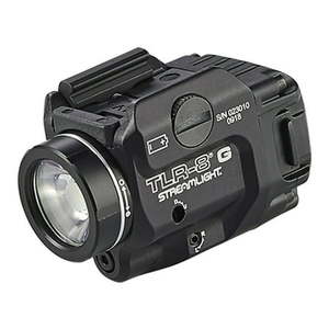 lot 1005 image: Streamlight 69430 TLR-8G 500-Lumen Pistol Light with Integrated Green Aiming Laser Designed Exclusively and Solely for Select Handguns, Includes Rail Locating Keys, Black (B07PFFVQB7) - Retail $185