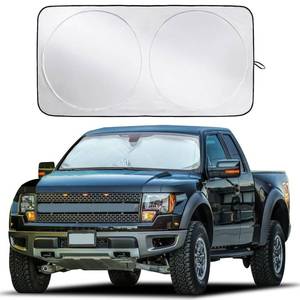 lot 1008 image: EcoNour Truck Windshield Sun Shade, Sun Shield Protects Dashboard and Seats - Retail $18