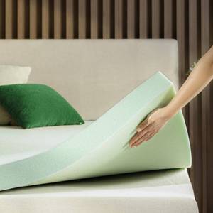 lot 1018 image: ZINUS 3 Inch Green Tea Memory Foam Mattress Topper, Pressure-Relieving Layer, Ideal for Back Pain Relief, Compact WONDERBOX Packaging, CertiPUR-US Certified, Queen - Retail $65
