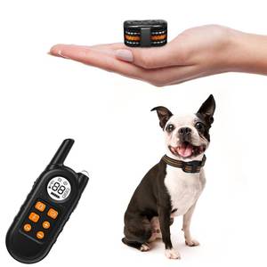 lot 1019 image: Ultra Compact Dog Shock Collar, Lightest Dog Training Collar with Remote for Small Dogs 5-30lbs & Medium Large DogsPuppies, Waterproof, Rechargeable, 1300ft Range(Orange&Medium) - Retail $55