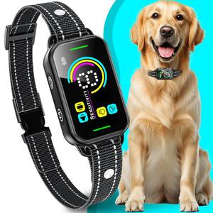 lot 1024 image: Dog Bark Collar, DINJOO Bark Collar for Large Medium Small Dogs,Smart Barking Collar,Rechargeable Anti Barking Training Collar with 8 Adjustable Sensitivity,Bark Shock Collar with Beep - Retail $39