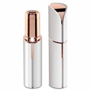lot 1033 image: Skincare Facial Hair Removal Machine for Women - Chin, Cheek, Eyebrow, Upper Lip Hair Remover for Women - Lipstick Shaped (White) - Retail $103