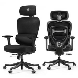 lot 1038 image: EUREKA ERGONOMIC Axion Gaming Chair, Gamer Chair with Adjustable Lumbar Support, Ergonomic Mesh Gaming Chair with Breathable Backrest, Comfortable High Back Game Chair for Adults, Black & Grey - Retail $470