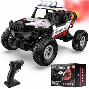 lot 1046 image: DEERC DE125 114 RC Car for Kids,4WD Remote Control Off-Road Monster Truck - Retail $40