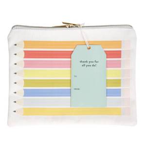 lot 1066 image: Garven Pencil Teacher Pouch with Gift Card Holder - Retail $14