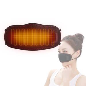 lot 1076 image: 3D Therapy Heated Nose Cover, Winter Nose Warmer Hot Compress Nose Heating Pad for Stuffy NoseAllergic Rhinitis, 3 Temperature Settings & Timer - Retail $24