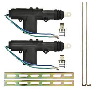 lot 1122 image: Holwim Car Door Lock Kit with 2 12v Car Door Lock Actuator, Car Power Door Lock,Universal Keyless Entry Car Conversion Lock for Car, Auto, Truck (2pcs) - Retail $15
