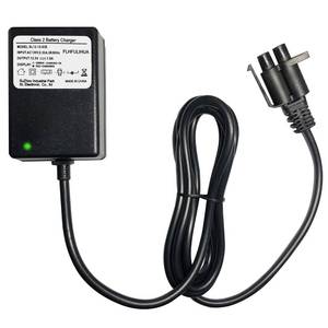 lot 1125 image: 12V Battery Charger for Ride On Power Supply Adapter for Yamaha Raptor 700R, Toyota FJ Cruiser, MegaTredz, Motion Trendz 12 Volt Electric Wheels Cars, UL Listed - Retail $19