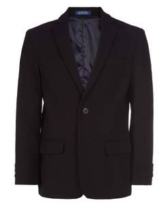 lot 1160 image: Izod Big Boys Bi-Stretch Blazer Jacket Suit, Black, 16 - Retail $40