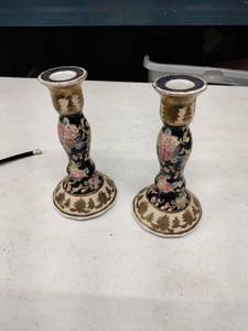 lot 63547 image: vintage candlestick holders