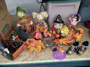 lot 63572 image: Lot of Fall and Halloween Decorations