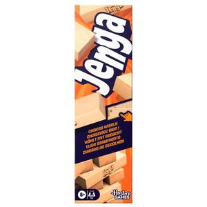 lot 63592 image: Official Hasbro Games Jenga Game  Digital Die for 6 More Ways to Play  Original Wood Block Game  Stacking Tower  Ages 6  1 Players  Party Games