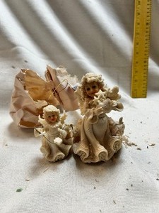 lot 36688 image: Finish It Snow Folk Angel Ornaments