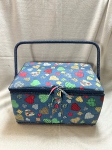 lot 36713 image: Sewing Kit Box w Misc. Sewing Items
