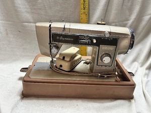 lot 36730 image: Signature Vintage Sewing Machine