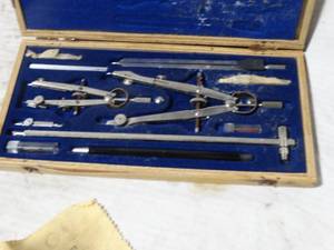 lot 37068 image: Vintage Reifler Technical Drawing Instrument Set