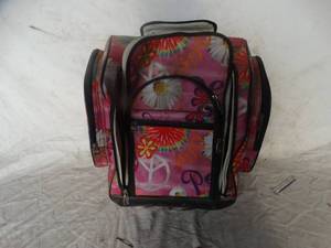 lot 37015 image: Floral Suitcase Backpack