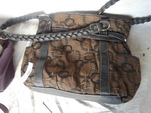 lot 37016 image: Black & Brown Rosetti Purse