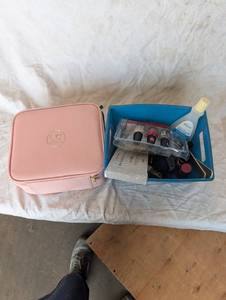 lot 36982 image: Lot of Misc. Nail Products w Organizer Case