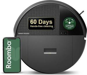 lot 1001 image: $149 iRobot Roomba 205 DustCompactor Vacuum Robot LiDAR, Multi-Surface
