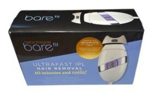 lot 1028 image: $165 Smoothskin Bare Fit Face & Body IPL Hair Removal Device Black with Ros