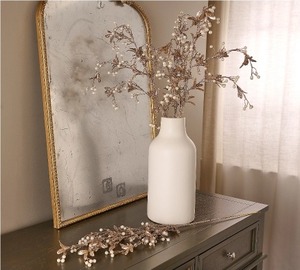 lot 1031 image: Set of 4 Glittered Pearl Cascading Sprays by Valerie