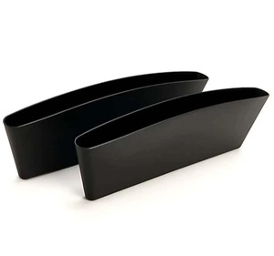 lot 1039 image: Garage21 Seat Gap 2-Pack Storage Boxes Black
