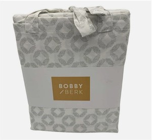 lot 1057 image: Bobby Berk 100% Cotton 400TC Sheet Set Gray Medallion KING