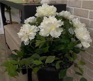 lot 1082 image: Indoor Outdoor Peony Deluxe Urn Filler by Valerie