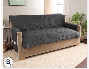 lot 1092 image: SAGE Home Reflections Micromink Pin-Sonic Sofa Cover